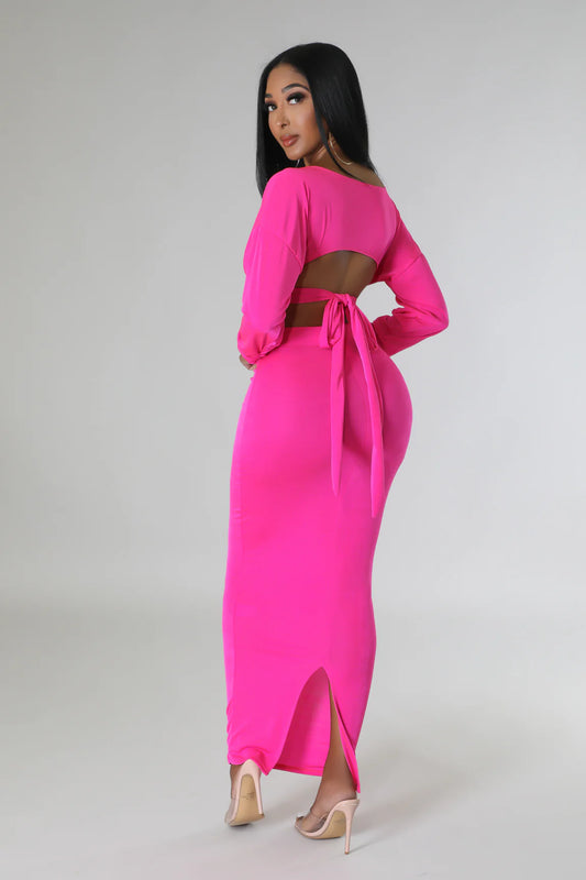 Lena Babe Skirt Set (Pink)