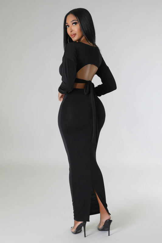 Lena Babe Skirt Set (Black)