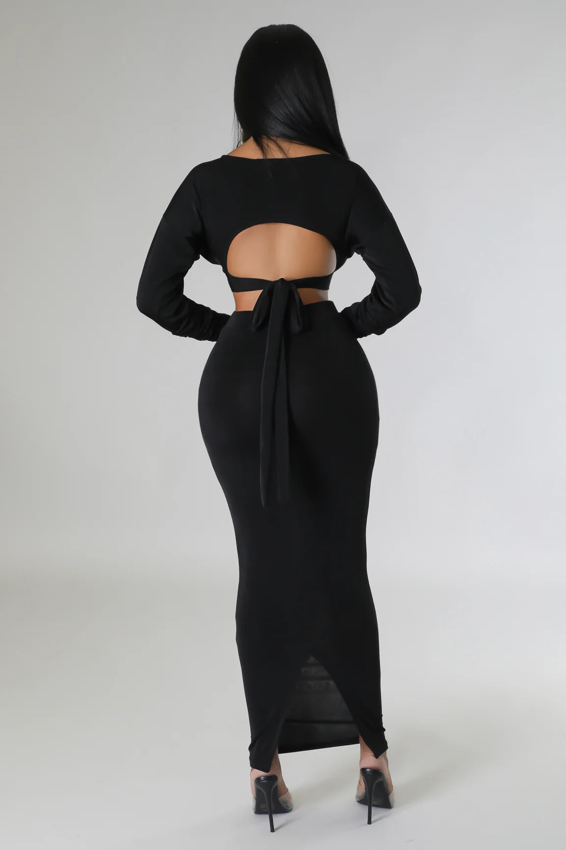 Lena Babe Skirt Set (Black)