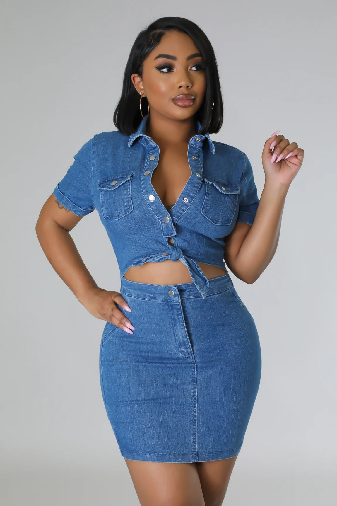 Saw It Coming Denim Dress