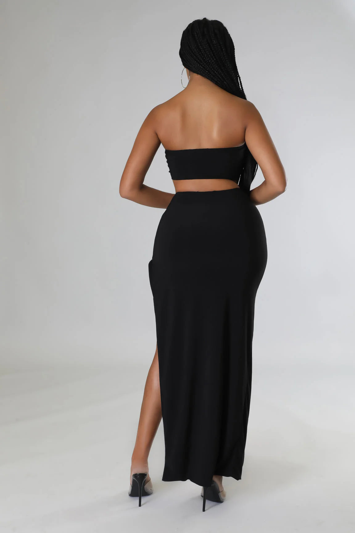 Night Is Young Skirt Set (Black)