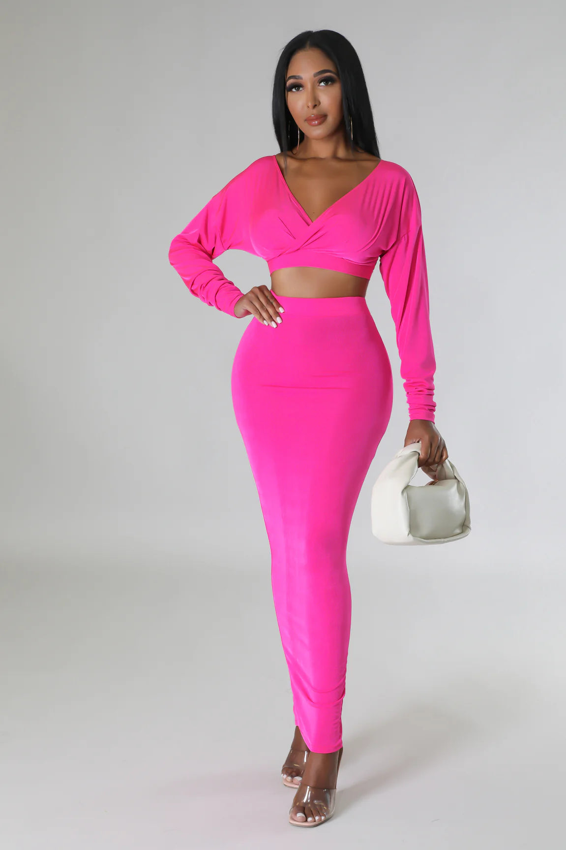 Lena Babe Skirt Set (Pink)