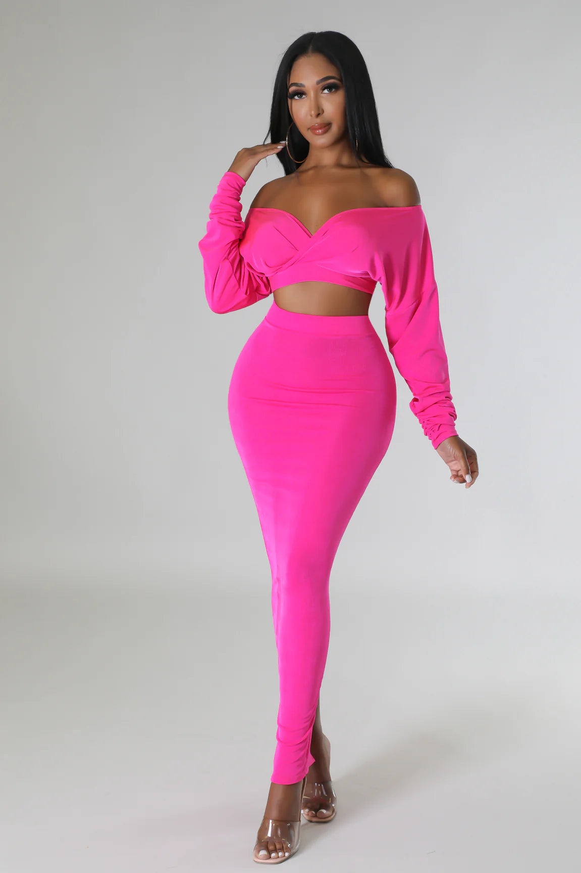 Lena Babe Skirt Set (Pink)