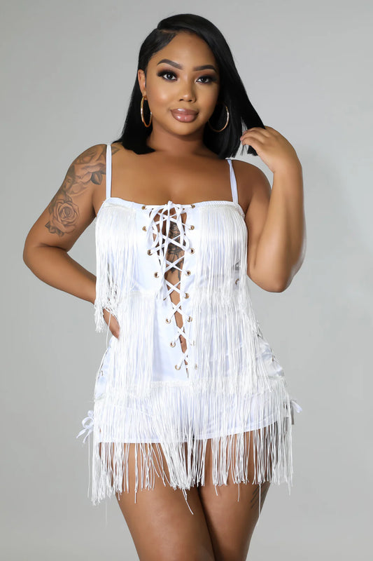 Too Hot To handle White Romper