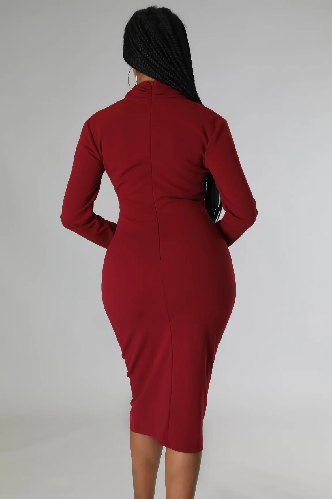 Simply Perfect Burgundy Dress